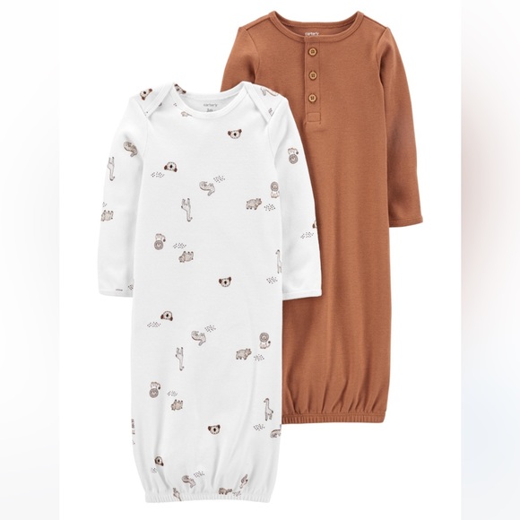 Baby 2-Pack Sleeper Gowns - NWOT - Picture 1 of 4